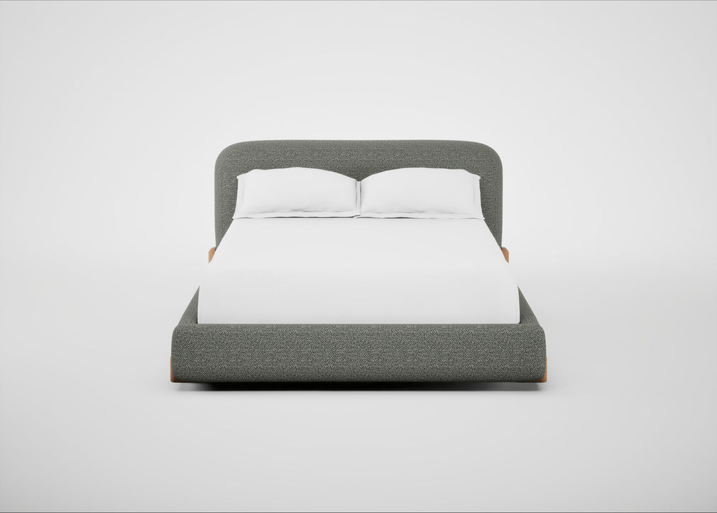 Nuvola Bed Double / Boucle Tweed Lapis / Natural
