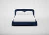 Nuvola Bed Double / Broad Weave Lagoon / Black