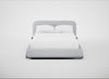 Nuvola Bed Double / Broad Weave Tin / Black