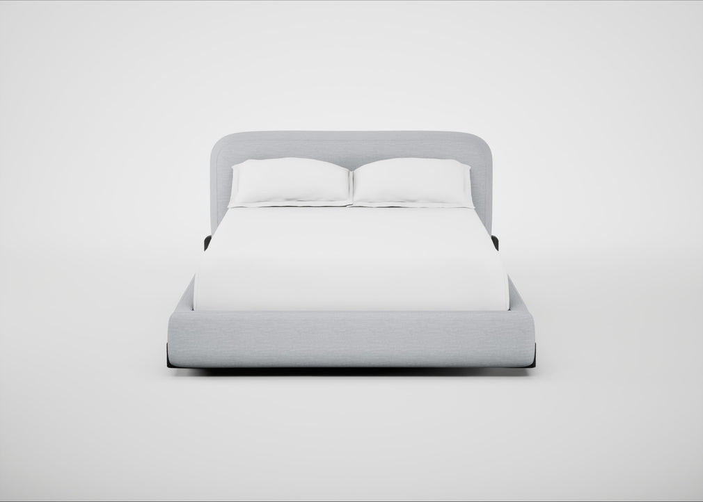 Nuvola Bed Double / Broad Weave Tin / Black