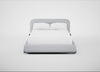 Nuvola Bed Double / Broad Weave Tin / Walnut Stained