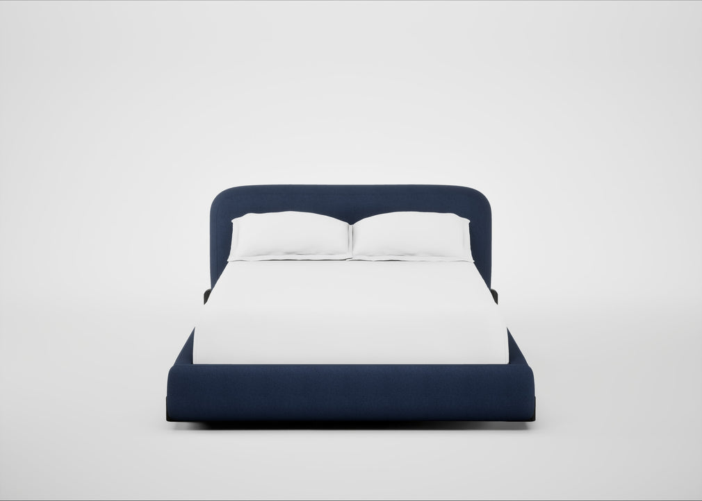 Nuvola Bed Double / Capelo Linen-Cotton Inkspot / Black