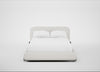 Nuvola Bed Double / Capelo Linen-Cotton Sea Salt / Walnut Stained