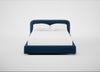 Nuvola Bed Double / Cotton Velvet Petrol / Natural