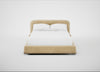 Nuvola Bed Double / Smart Luxe Velvet Biscuit / Natural
