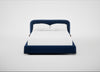 Nuvola Bed Double / Smart Luxe Velvet Midnight / Walnut Stained