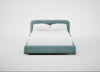 Nuvola Bed Double / Smart Luxe Velvet Mineral Blue / Natural