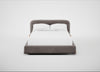 Nuvola Bed Double / Smart Luxe Velvet Mushroom / Natural