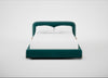 Nuvola Bed Double / Smart Luxe Velvet Ocean Green / Natural