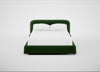 Nuvola Bed Double / Smart Velvet Forest / Black