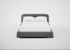 Nuvola Bed Double / Smart Velvet Mercury / Black