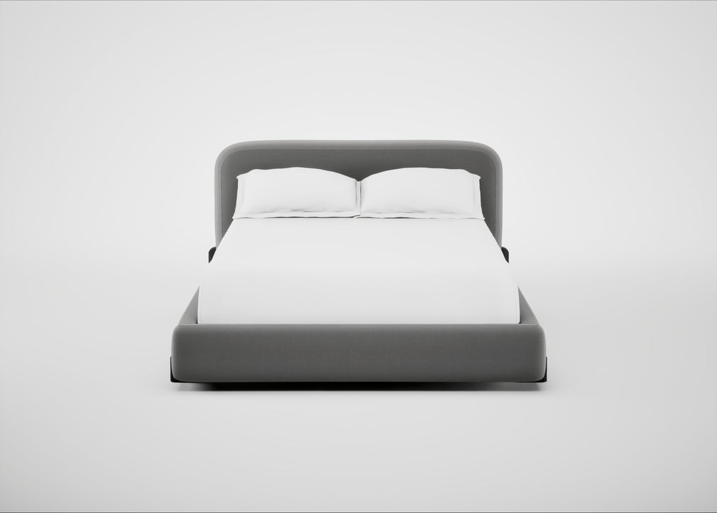 Nuvola Bed Double / Smart Velvet Mercury / Black
