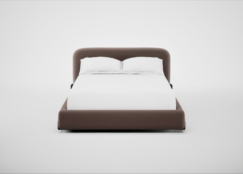 Nuvola Bed Double / Smart Velvet Mouse / Black