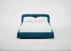 Nuvola Bed Double / Smart Velvet Ocean Blue / Black