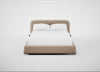 Nuvola Bed Double / Smart Velvet Pebble / Black