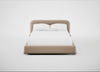 Nuvola Bed Double / Smart Velvet Pebble / Natural