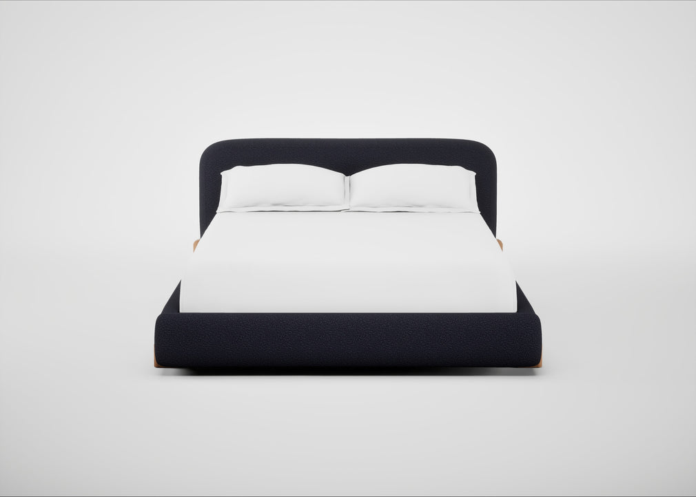Nuvola Bed King / Boucle Indigo / Natural