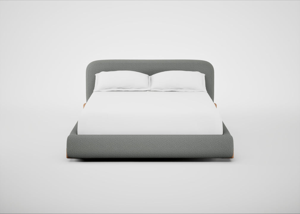 Nuvola Bed King / Boucle Steel / Natural