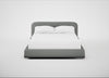 Nuvola Bed King / Boucle Steel / Walnut Stained