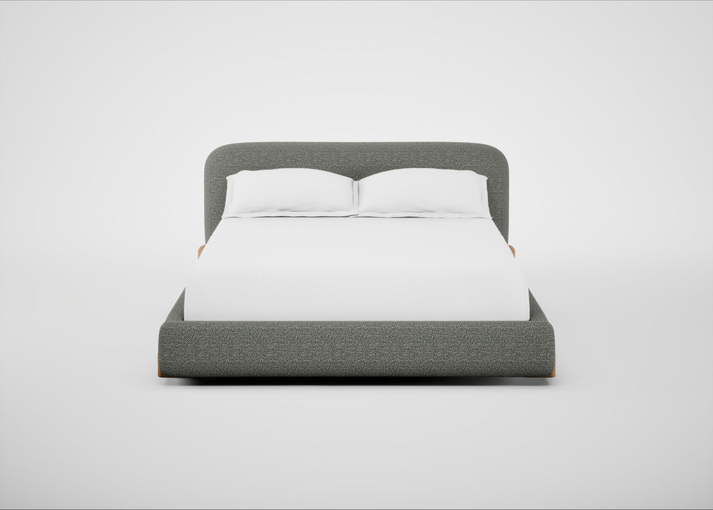 Nuvola Bed King / Boucle Tweed Lapis / Natural