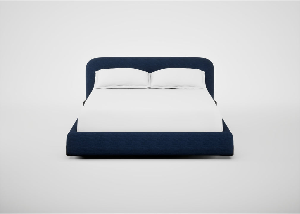 Nuvola Bed King / Broad Weave Lagoon / Black