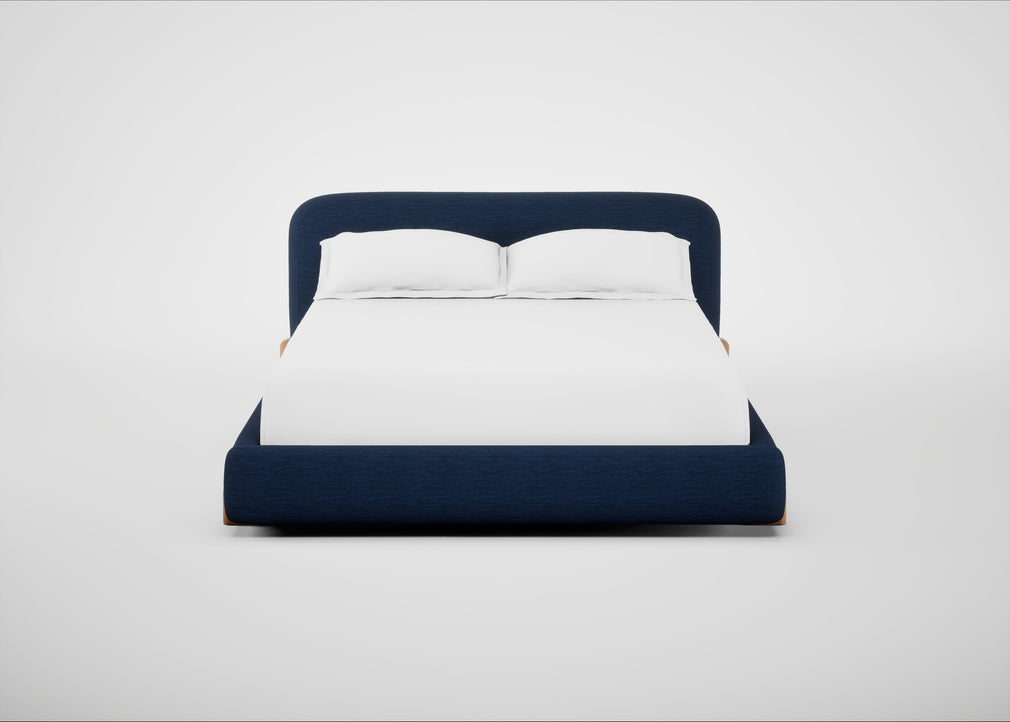 Nuvola Bed King / Broad Weave Lagoon / Natural
