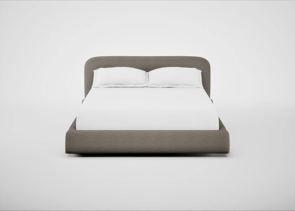 Nuvola Bed King / Broad Weave Pebble / Natural