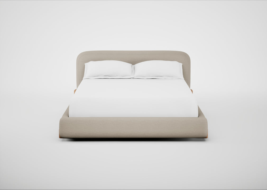 Nuvola Bed King / Broad Weave Putty / Natural