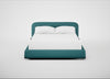 Nuvola Bed King / Brushed Cotton Cadet / Black