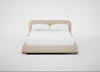 Nuvola Bed King / Brushed Cotton Oat / Walnut Stained