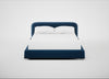 Nuvola Bed King / Cotton Velvet Petrol / Black