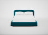 Nuvola Bed King / Cotton Velvet Teal / Black