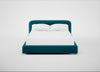 Nuvola Bed King / Cotton Velvet Teal / Natural