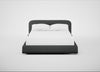 Nuvola Bed King / Melton Wool Granite / Black