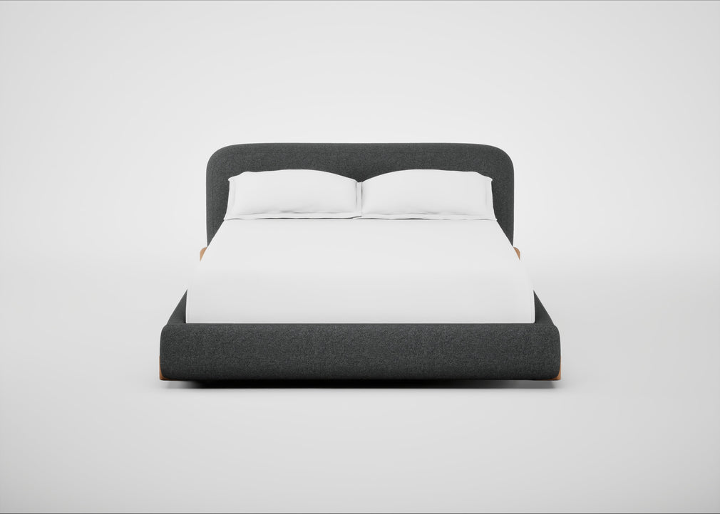 Nuvola Bed King / Melton Wool Granite / Natural