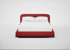 Nuvola Bed King / Melton Wool Red Oxide / Black