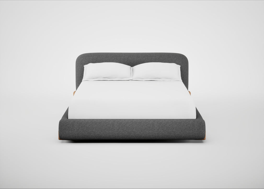 Nuvola Bed King / Melton Wool Shale / Natural