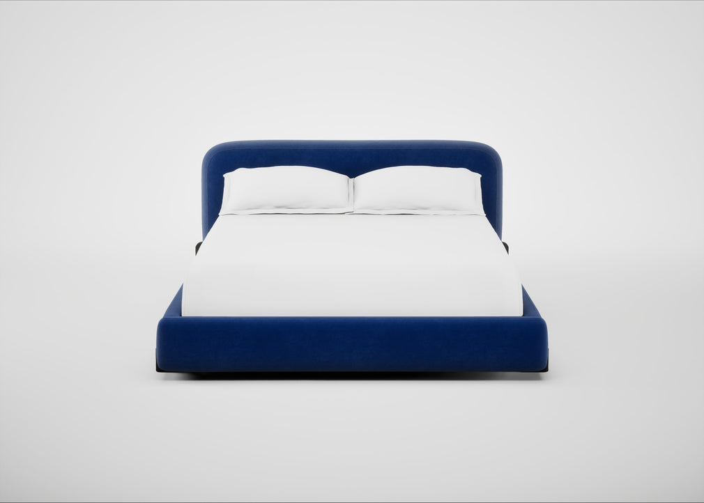 Nuvola Bed King / Smart Luxe Velvet Azure / Black