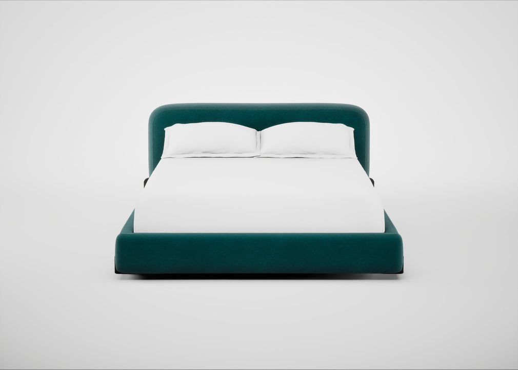 Nuvola Bed King / Smart Luxe Velvet Ocean Green / Black
