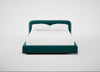 Nuvola Bed King / Smart Luxe Velvet Ocean Green / Natural