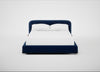 Nuvola Bed King / Smart Velvet Dusk / Walnut Stained