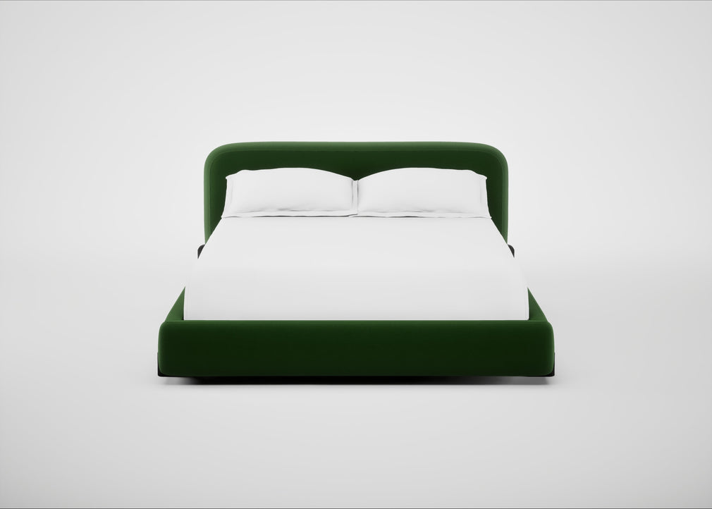 Nuvola Bed King / Smart Velvet Forest / Black