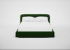 Nuvola Bed King / Smart Velvet Forest / Walnut Stained