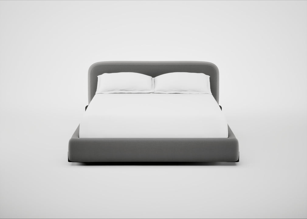 Nuvola Bed King / Smart Velvet Mercury / Black