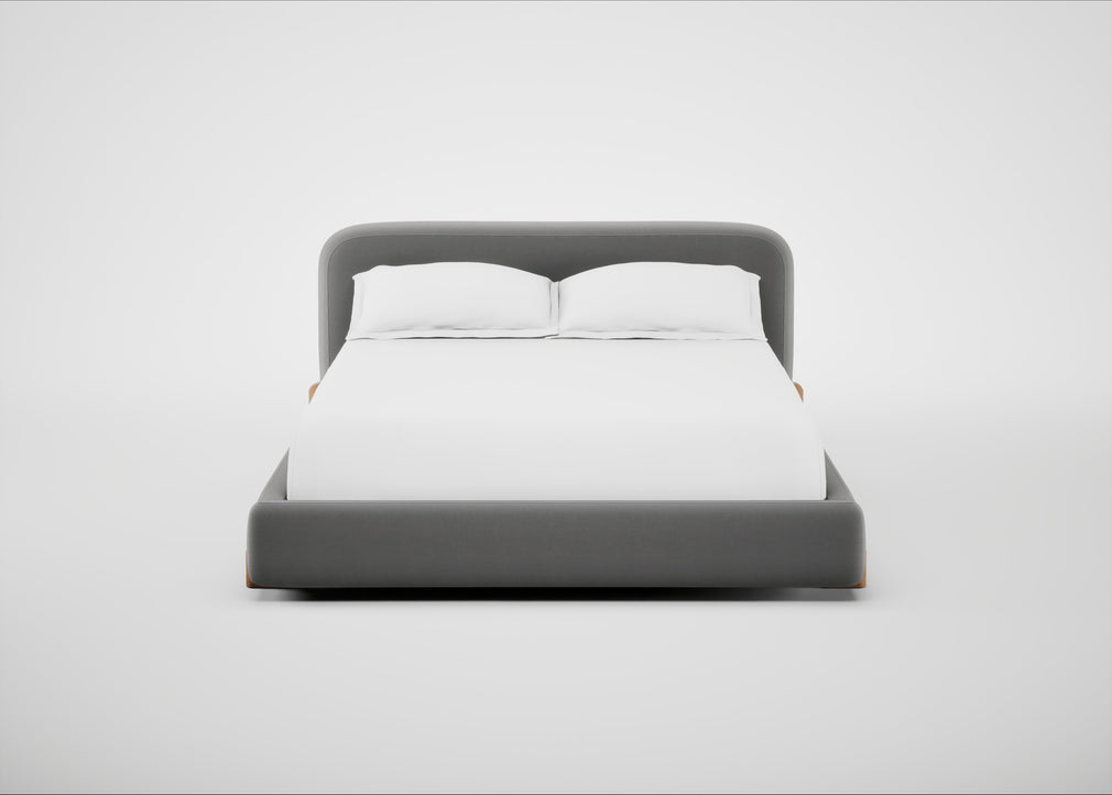 Nuvola Bed King / Smart Velvet Mercury / Natural