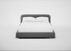 Nuvola Bed King / Smart Velvet Mercury / Walnut Stained