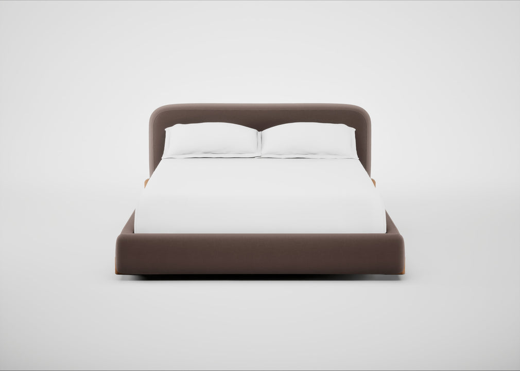 Nuvola Bed King / Smart Velvet Mouse / Natural