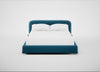 Nuvola Bed King / Smart Velvet Ocean Blue / Black