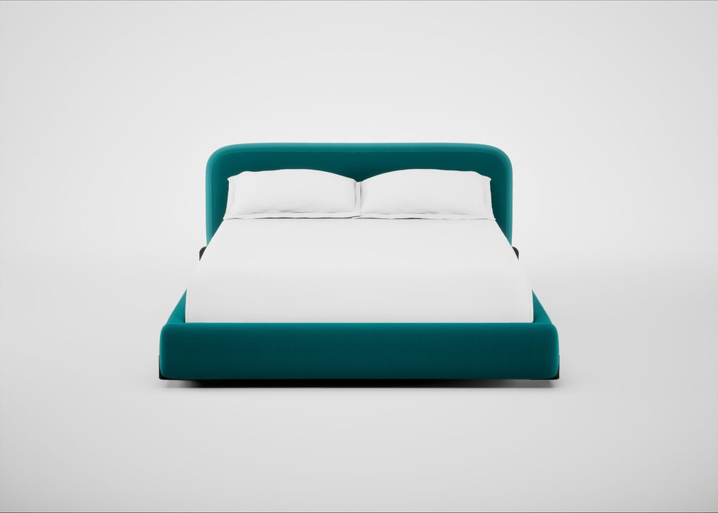 Nuvola Bed King / Smart Velvet Petrol / Black