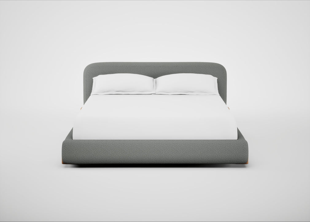Nuvola Bed Super King / Boucle Steel / Natural